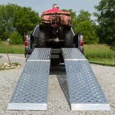 MF2-14419-EZ-ATV 12 L x 19 W Big Boy EZ Rizer Aluminum Extra-Wide Arched Dual Runner Folding ATV Ramps by Black Widow 1