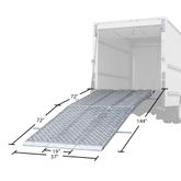 MF3-14457-BT 12 L x 57 W HD Ramps Folding Aluminum Three-Ramp System for Box Trucks 2