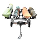 MPG462G2 Malone Auto Racks MicroSport Trailer Kayak Transport Package with 4 Malone FoldAway-J Kayak Carriers 2