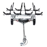 MPG462G2 Malone Auto Racks MicroSport Trailer Kayak Transport Package with 4 Malone FoldAway-J Kayak Carriers 4