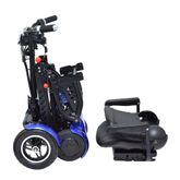 MS3000-MAX-PLUS-BLU ComfyGo 156AH Foldable Mobility Scooter with Large Seat - Blue 7