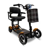 MS3000-PLUS-GLD ComfyGo 10AH Foldable Mobility Scooter with Large Seat - Gold