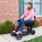 MS3000-PLUS-GLD ComfyGo 10AH Foldable Mobility Scooter with Large Seat - Gold 1