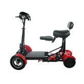 MS3000-RED ComfyGo 10AH Foldable Mobility Scooter with Standard Seat - Red 5