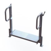 Mod-XP-Stair-1-Step 1 Step PVI Modular XP Aluminum Stair Section with Handrails