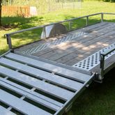 PP-1157 HD Ramps 3975 x 12 Trailer Tread with Oval Punch Plate Traction 1