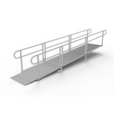 PS16S 16 L x 3 W EZ-ACCESS PATHWAY Straight Aluminum Wheelchair Ramp Kit