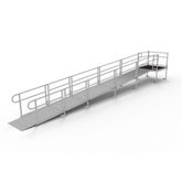 PS26S44T 26 L x 3 W EZ-ACCESS PATHWAY Straight Aluminum Wheelchair Ramp Kit With 4 Top Platform