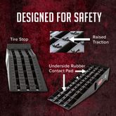 PSR295 Black Widow Plastic Service Ramps - 10000 lb GVW Capacity per Pair AZ2