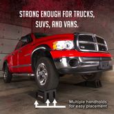 PSR295 Black Widow Plastic Service Ramps - 10000 lb GVW Capacity per Pair AZ3