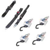 Q-8300-A-L Q-Straint QRT MAX L-Track Retractors with Regular Belts - 4-Pack