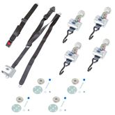 CL-Q-8300-A1-SC QRT MAX Retractors mounted onto Slide N Click - Retractable ShoulderLap Belt