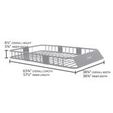 RBC-6245HD Elevate Outdoor Extra-Large Steel Roof Cargo Basket with Wind Fairing 1