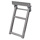RS2SS Stainless Steel Buyers Products Two-Rung Retractable Semi-Trailer Step Ladder