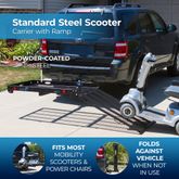 CL-SC400-V2 Silver Spring Steel Folding Scooter  Wheelchair Carrier SC400-V2__EI1