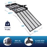 CL-SC400-V2 Silver Spring Steel Folding Scooter  Wheelchair Carrier SC400-V2__El2