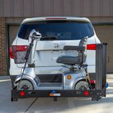 SC500-HA Silver Spring Deluxe Steel Folding Wheelchair Scooter Carrier with Hitch Adapter 7