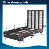 SC500-HA Silver Spring Deluxe Steel Folding Wheelchair Scooter Carrier with Hitch Adapter 8