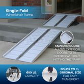 CL-SCG-5 5 L Silver Spring Aluminum Single-Fold Wheelchair Ramp SCG-5__EI1