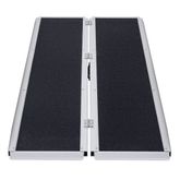 SCGPLUS-6 6 Silver Spring Portable Aluminum Wheelchair Ramp Single-Fold Grit-Coat - 600 lb Capacity 7