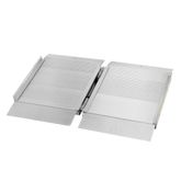 CL-SFP02 2 L x 30 W Silver Spring Aluminum Single-Fold Wheelchair Ramp - 700 lb Capacity