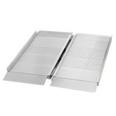 CL-SFP03 3 L x 30 W Silver Spring Aluminum Single-Fold Wheelchair Ramp - 700 lb Capacity