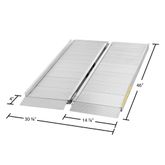 CL-SFP04 4 L x 30 W Silver Spring Aluminum Single-Fold Wheelchair Ramp - 700 lb Capacity SFP04__2