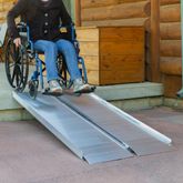 CL-SFP06 6 L x 30 W Silver Spring Aluminum Single-Fold Wheelchair Ramp - 700 lb Capacity SFP06__1