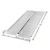 CL-SFP06 6 L x 30 W Silver Spring Aluminum Single-Fold Wheelchair Ramp - 700 lb Capacity SFP06__2
