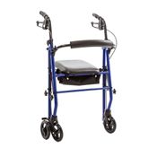 CL-SMA116 Silver Spring Steel Rollator with 6 Wheels SMA116__4
