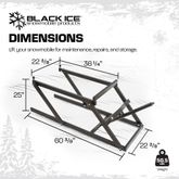 CL-SNO-1508 Black Ice Snowmobile Lift - 700 lb Capacity SNO-1508__AI3