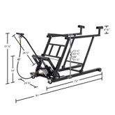 SNO-5100A Black Ice Air-Operated  Hydraulic Snowmobile Lift  750 lb Capacity 2