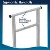 SSGHR-04 4 L -Silver Spring Aluminum Wheelchair Access Ramps with Handrails 7