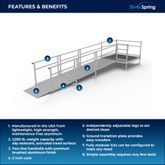 SSS15S55T Silver Spring Clearway 15 Straight Modular Ramp with 5 Top Platform 1