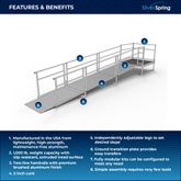 SSS16S44T Silver Spring Clearway 16 Straight Modular Ramp with 4 Top Platform 1
