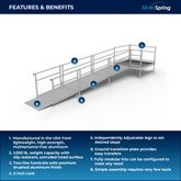 SSS17S55T Silver Spring Clearway 17 Straight Modular Ramp with 5 Top Platform 1