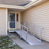 SSS18L44T Silver Spring Clearway 18 L-Shaped Modular Ramp with 4 Turn Platform 2