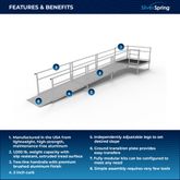 SSS19S55T Silver Spring Clearway 19 Straight Modular Ramp with 5 Top Platform 1
