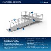 SSS20L44TT Silver Spring Clearway 20 L-Shaped Modular Ramp with 4 Platform and Turn 1