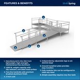SSS20L55TT Silver Spring Clearway 20 L-Shaped Modular Ramp with 5 Platform and Turn 1