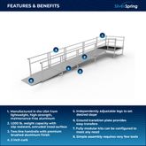SSS20S55T Silver Spring Clearway 20 Straight Modular Ramp with 5 Top Platform 1