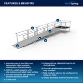 SSS21S55T Silver Spring Clearway 21 Straight Modular Ramp with 5 Top Platform 1