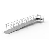 SSS22S55T Silver Spring Clearway 22 Straight Modular Ramp with 5 Top Platform