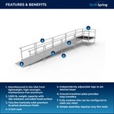 SSS22S55T Silver Spring Clearway 22 Straight Modular Ramp with 5 Top Platform 1