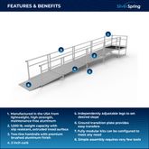 SSS23S44T Silver Spring Clearway 23 Straight Modular Ramp with 4 Top Platform 1