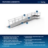 SSS23S55T Silver Spring Clearway 23 Straight Modular Ramp with 5 Top Platform 1
