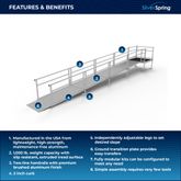 SSS24S44T Silver Spring Clearway 24 Straight Modular Ramp with 4 Top Platform 1