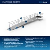 SSS24S55T Silver Spring Clearway 24 Straight Modular Ramp with 5 Top Platform 1