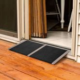 CL-SSTP1632 16 x 32 Silver Spring Aluminum Solid Threshold Ramp SSTP1632__1