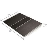 CL-SSTP2436 24 x 36 Silver Spring Aluminum Solid Threshold Ramp SSTP2436__3